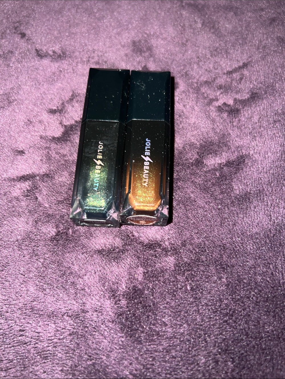 Shimmer Lip Gloss Duo - Green & Gold